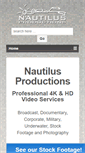 Mobile Screenshot of nautilusproductions.com